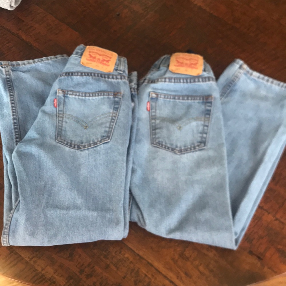 🚫🚫SOLD🚫🚫 2 pair boys Levi’s